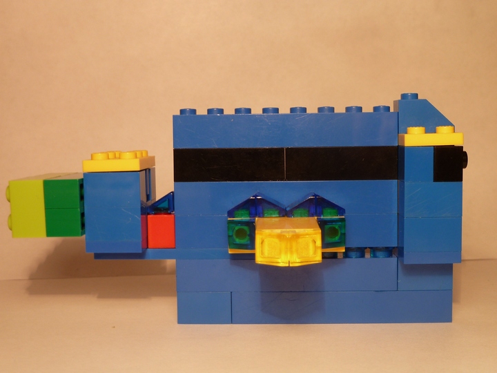 LEGO MOC - 16x16: Animals - Синия рыбка