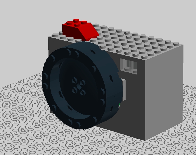 LEGO MOC - 16x16: Technics - Фотоаппарат: вид спереди