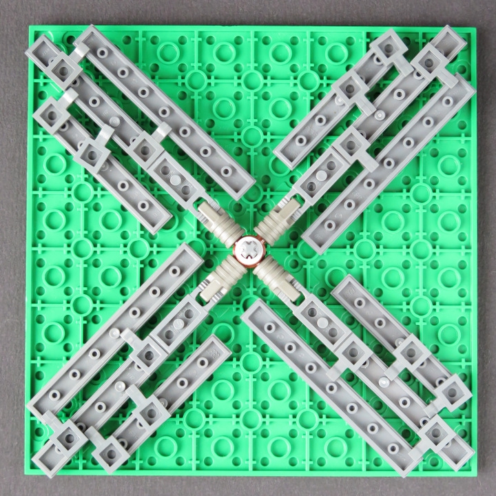 LEGO MOC - 16x16: Technics - Шатровая мельница: Крылья.