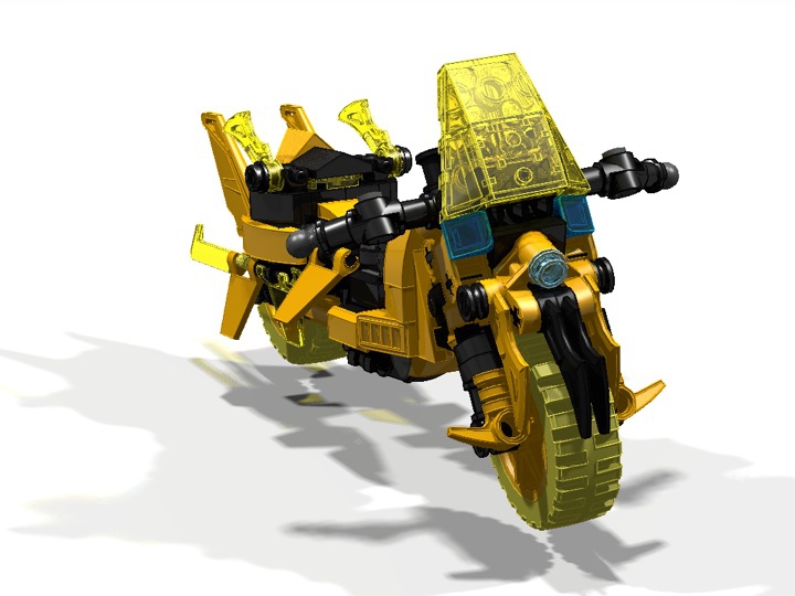 LEGO MOC - Мини-конкурс 'Lego Technic Motorcycles' - Motorcycle 'Wasp': №2: Поворот вправо.