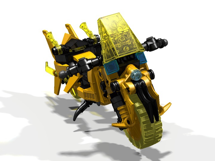 LEGO MOC - Мини-конкурс 'Lego Technic Motorcycles' - Motorcycle 'Wasp': У мотоцикла есть действующая подножка. 