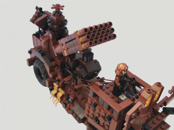 LEGO MOC - Мини-конкурс 'Lego Technic Motorcycles' - Паровой тяжелый военный мотоцикл 'Пурга'
