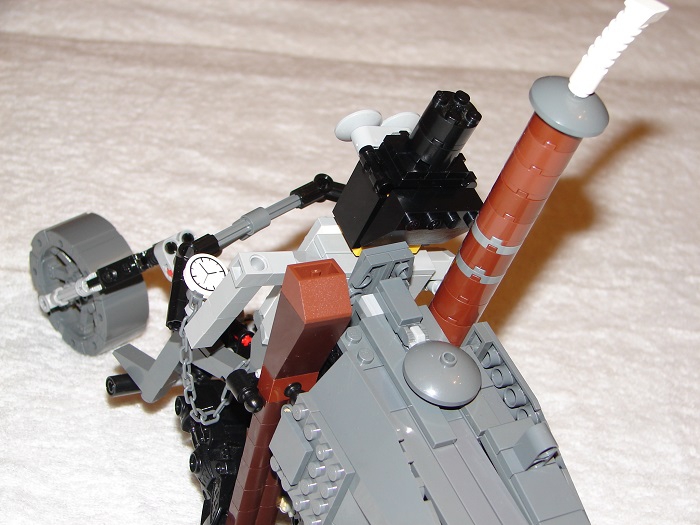 LEGO MOC - Мини-конкурс 'Lego Technic Motorcycles' - Котёлъ паровой самодвижущийся: .. которую, любители охоты, вы можете опустить в специальные пазы и освободить ваши руки, дабы получить максимальное удовольствие от вождения!