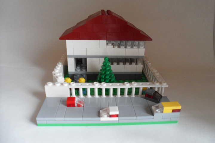 LEGO MOC - LEGO Architecture - Загородный дом в масштабе мини: Сам дом.