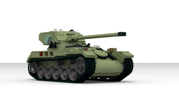LEGO MOC - Конкурс LDD 'Военная техника XX-го века' - Легкий танк AMX-13 : 'Я не хочу БДЫЩ и долгую перезарядку. Я хочу 'паф-паф-паф''