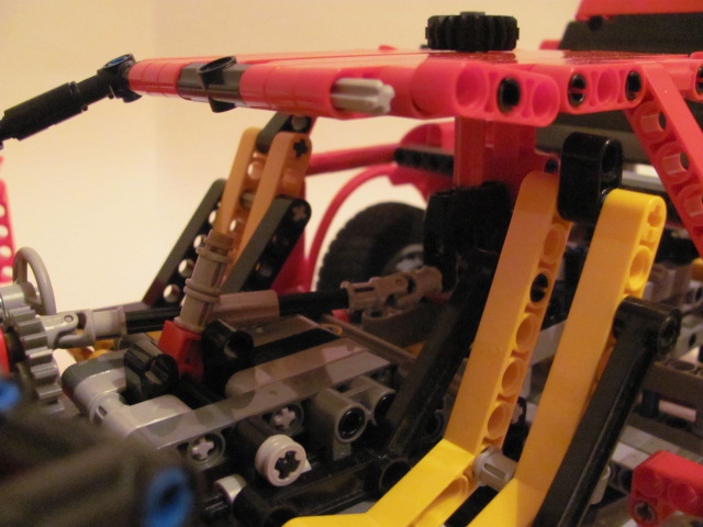 LEGO MOC - Technic-конкурс 'Легковой автомобиль' - Nissan Skyline GT-R R34.: Салон не блестит роскошью. Все по спартански. А кресла удобные.