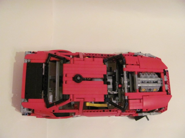 LEGO MOC - Technic-конкурс 'Легковой автомобиль' - Nissan Skyline GT-R R34.: Сверху.