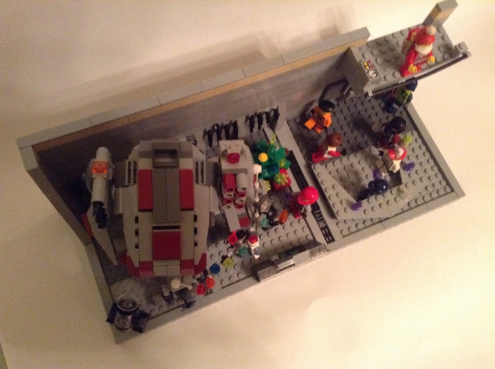 LEGO MOC - Новогодний Кубик 3015 - Завтра была война...: Вид сверху