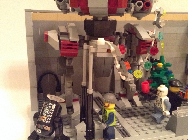 LEGO MOC - Новогодний Кубик 3015 - Завтра была война...: Ремонтная платформа