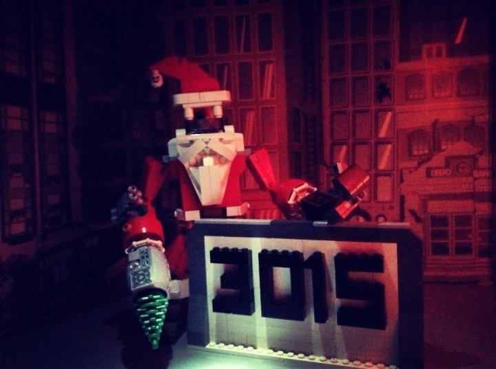 LEGO MOC - Новогодний Кубик 3015 - MS-1 Mega Santa