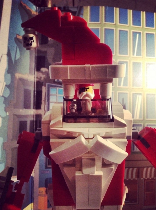 LEGO MOC - Новогодний Кубик 3015 - MS-1 Mega Santa