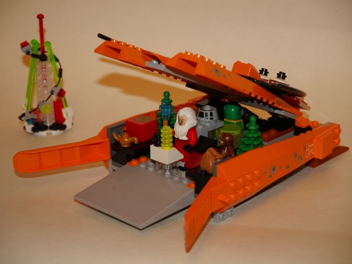 LEGO MOC - Новогодний Кубик 3015 - Звездолет Деда Мороза 'ОЛЕНЬ 3015'