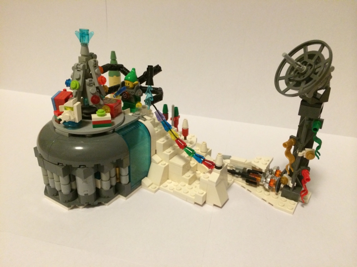 LEGO MOC - Новогодний Кубик 3015 - Отдел получения писем с других планет: Так выглядит отдел спереди