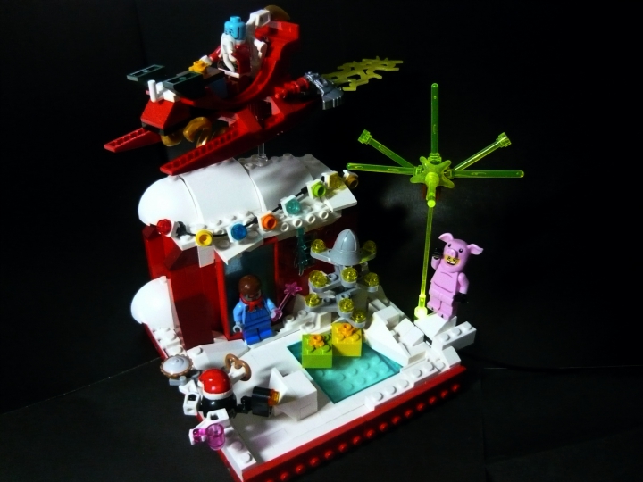 LEGO MOC - Новогодний Кубик 3015 - Новый 3015 Год: встречаем вместе!: Общий вид самой работы. 