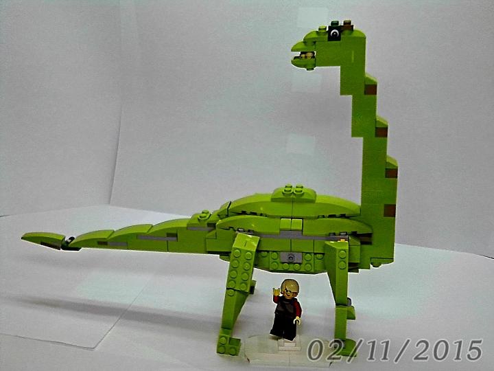 LEGO MOC - Мир Юрского периода - Трагическая былина о зауроподе: При съемках не пострадал ни один лего-кубик и зауропод.