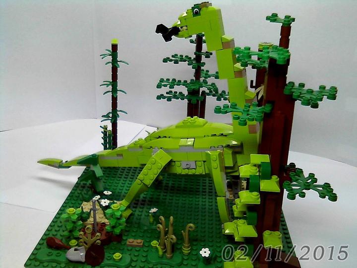 LEGO MOC - Мир Юрского периода - Трагическая былина о зауроподе: Конечно же, в реалии все заканчивалось немного иначе. Ведь зауроподы, как мы с Вами знаем, были травоядными.