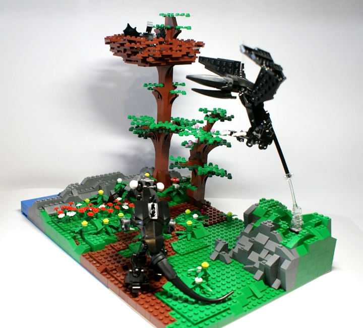 LEGO MOC - Мир Юрского периода - Легкая добыча?: Ракурс 2