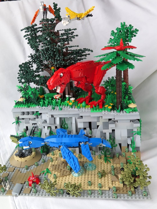 LEGO MOC - Мир Юрского периода - Три стихии: Ещё раз общее фото