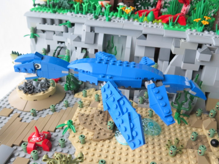 LEGO MOC - Мир Юрского периода - Три стихии: Плывёт себе потихоньку