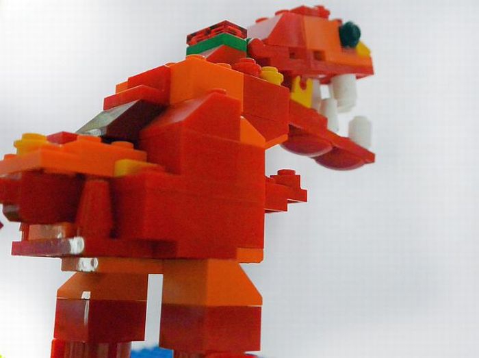 LEGO MOC - Мир Юрского периода - Тираннозавр РЕКС на берегу озера! 