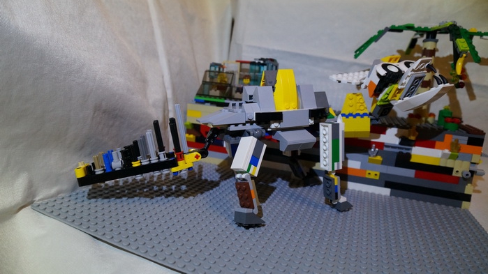 LEGO MOC - Мир Юрского периода - Путешественники во времени: С виду злой, но как оказалось травоядный