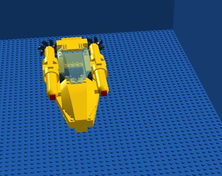 LEGO MOC - Погружение - Одноместная подводная лодка класса fgda.