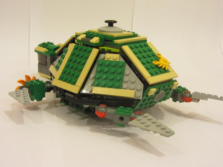 LEGO MOC - Погружение - Тортилус: Общий вид 3\4