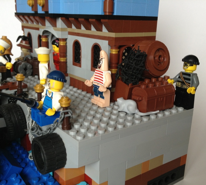 LEGO MOC - Погружение - Погружение 1925.: Портовый вор Вилли-волшебные пальчики приметил простофилю у которого можно незаметно украсть кошелек.