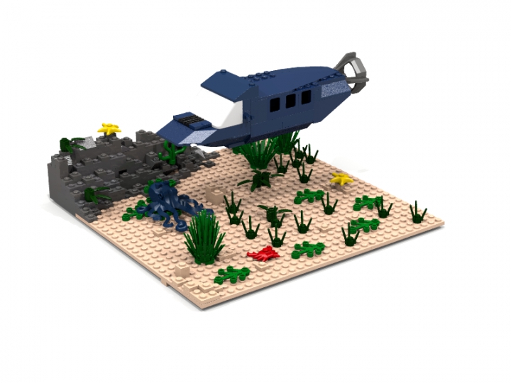LEGO MOC - Погружение - Батискаф 'Фантом'