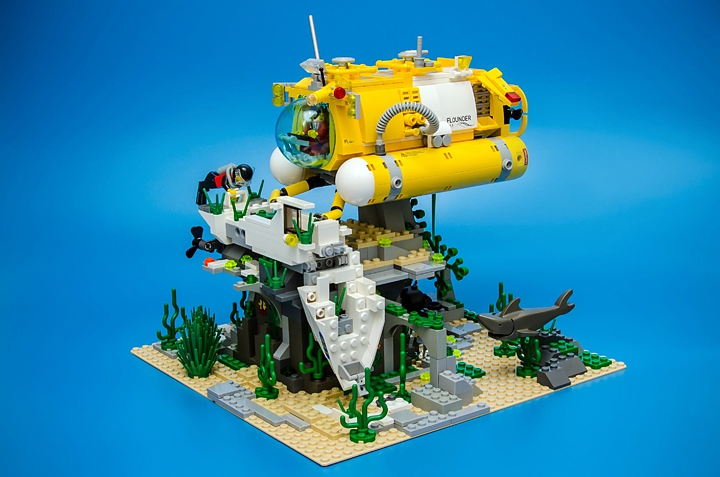 LEGO MOC - Погружение - FLOUNDER EX-1: Диорама FLOUNDER EX-1
