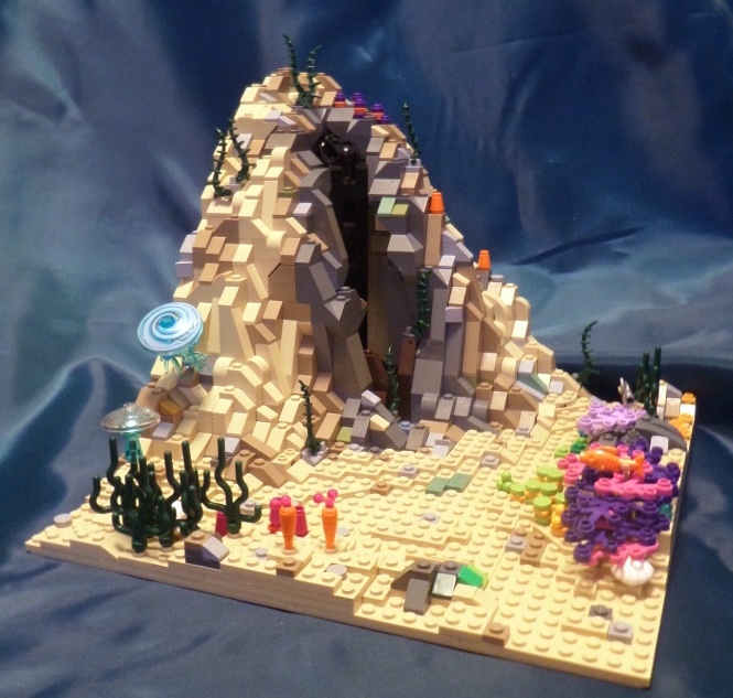 LEGO MOC - Погружение - В объятиях спрута: Основание без подводной лодки.