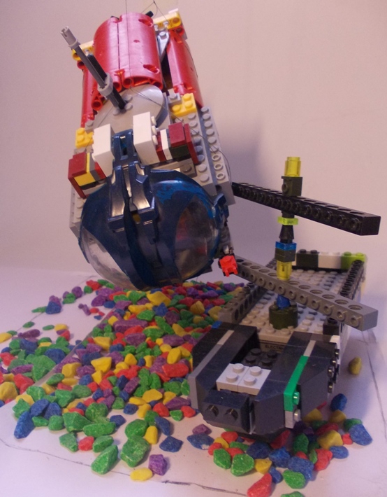 LEGO MOC - Погружение - Батискаф: Затонувший корабль