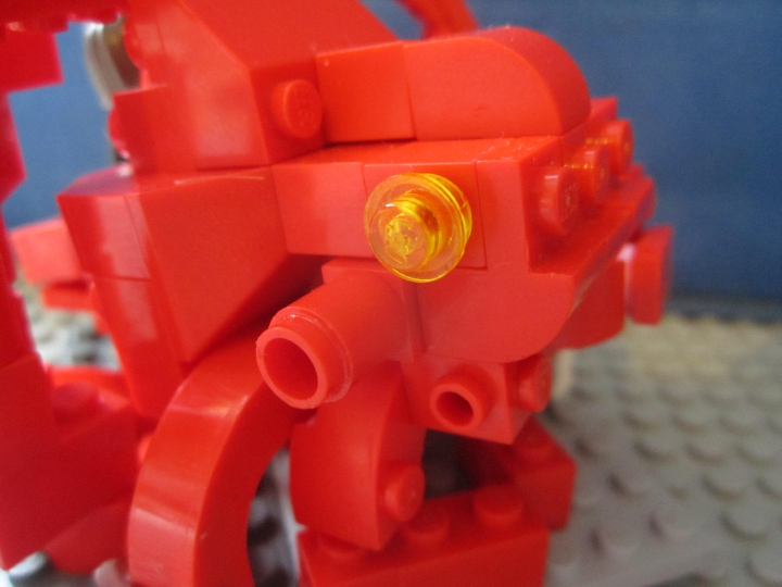 LEGO MOC - Битва Мастеров 'В кубе' - Бой со спрутами.: Глаза и ноздри спрута
