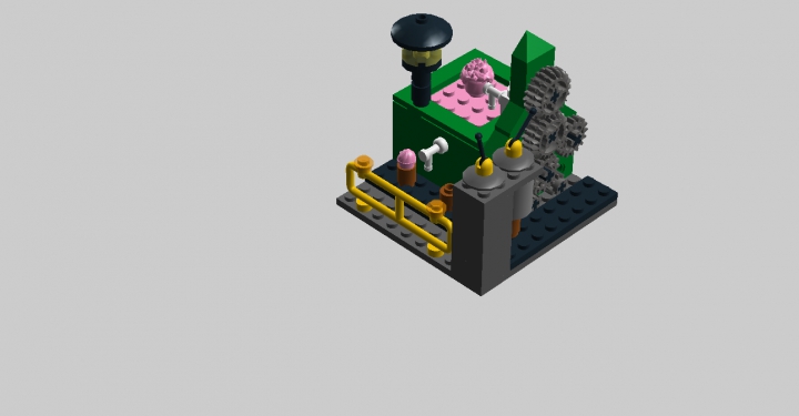 LEGO MOC - Битва Мастеров 'В кубе' - ФАБРИКА МОРОЖЕНОГО: Общий вид