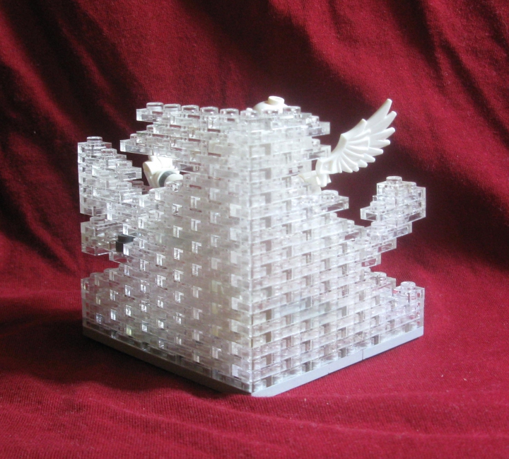 LEGO MOC - Битва Мастеров 'В кубе' - Зажатый в рамки: Здесь можно сосчитать, что работа соответствует ограничениям по размерам. (10х10х10).