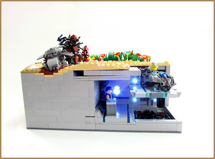 LEGO MOC - Инопланетная жизнь - Синтия: планета песка и леса.