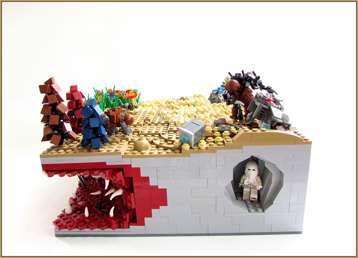 LEGO MOC - Инопланетная жизнь - Синтия: планета песка и леса.: Вот такой вот небольшой вступительный рассказ получился.) Спасибо, если прочитали. А теперь перейдем к более детальному рассмотрению работы. Для начала с разных сторон.