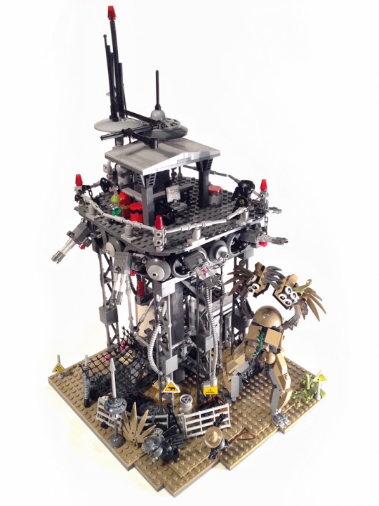 LEGO MOC - Инопланетная жизнь - Триффид: 2492г. <br />
Планета Триффидов богата редкими элементами, которые необходимы для строительства звездолетов.  Цена редких элементов покрывает стоимость расходов по безопасности.<br />
<br />
Для защиты рудников от атак Триффидов возведены сотни лазерных башен образующих неприступный периметр. 
