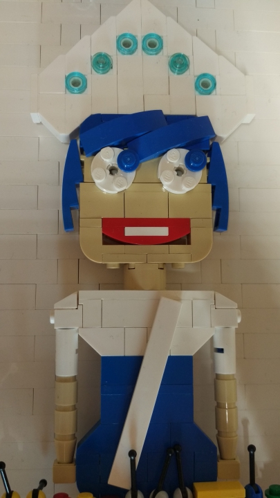 LEGO MOC - Новогодний Кубик 2016 - Головоломка: Радость в костюме Снегурочки: Радость ближе