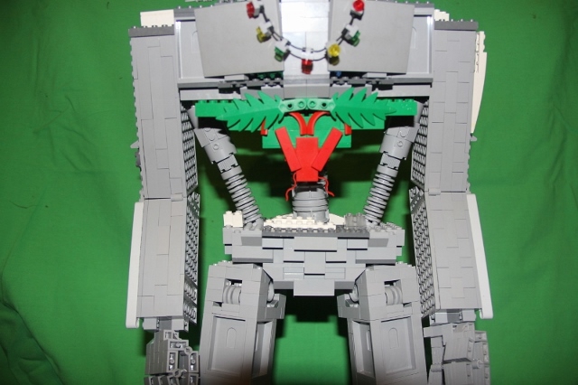 LEGO MOC - Новогодний Кубик 2016 - Дед Мороз Нуи: Перед тем, как показать маторанам себя, он облачился в одеяние некого Деда Мороза с планеты, которую он недавно исследовал.