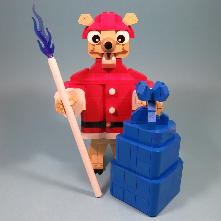 LEGO MOC - Новогодний Кубик 2016 - Новогодний Мышь: Всем Привет!