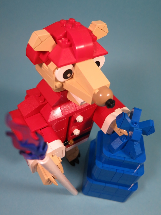 LEGO MOC - Новогодний Кубик 2016 - Новогодний Мышь: Всем Всего Наилучшего в Новом Году!!!