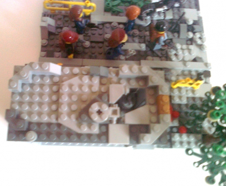LEGO MOC - Радости и Горести Великой Победы - Возвращение солдат: Крыша здания.