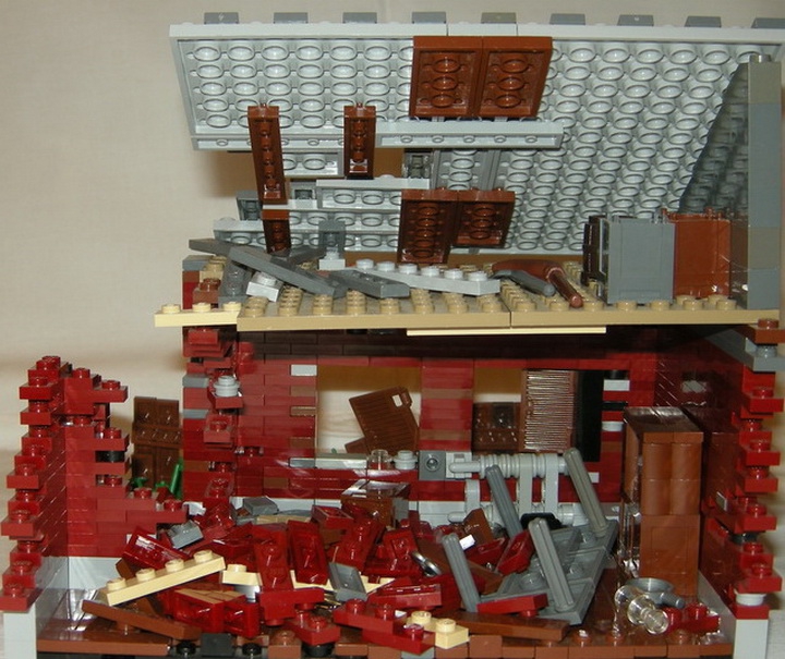 LEGO MOC - Радости и Горести Великой Победы - 'Враги взорвали дом родной'