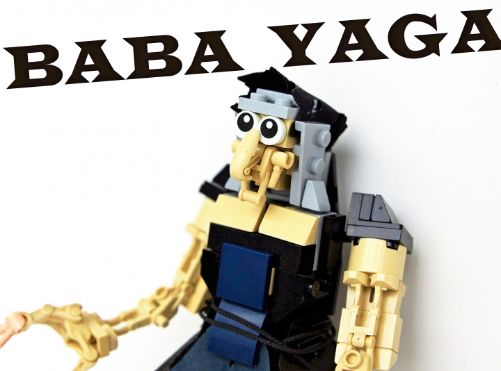 LEGO MOC - Чудеса русских сказок - Путь Яги: Мадам Яга удивлена заморским шрифтом
