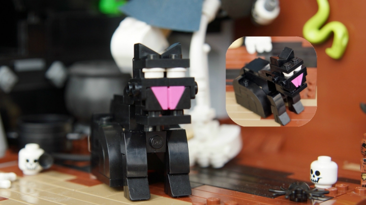 LEGO MOC - Чудеса русских сказок - Путь Яги: Чёрный кот детально
