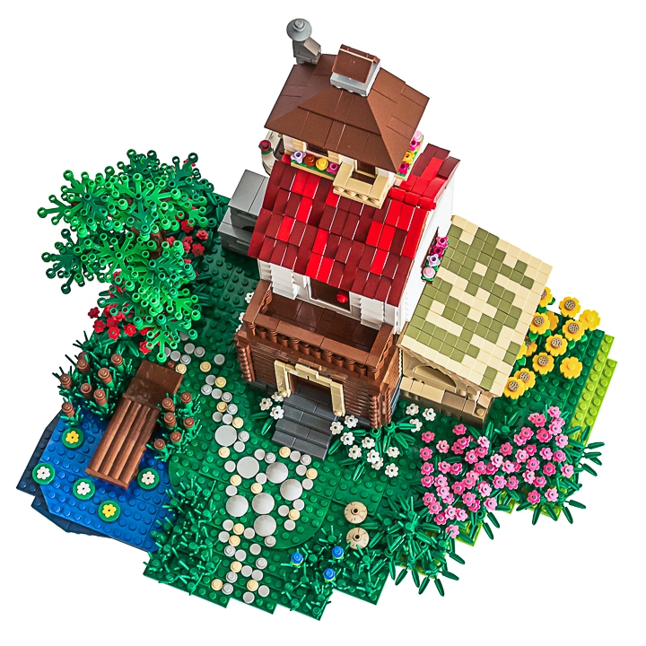 LEGO MOC - Чудеса русских сказок - Теремок: вид 3