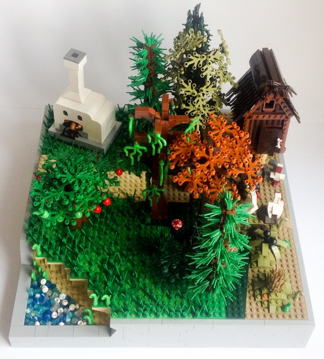 LEGO MOC - Чудеса русских сказок - Гуси-лебеди