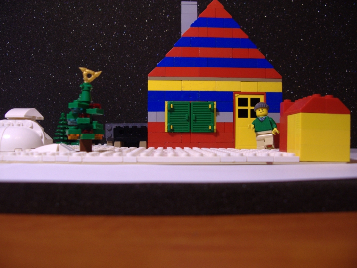 LEGO MOC - Новогодний Кубик 2017 - Дом под Рождество.