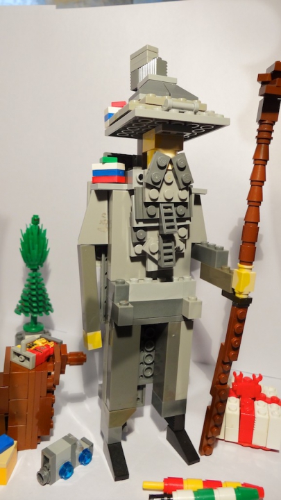 LEGO MOC - Новогодний Кубик 2017 - Новый Год в Средиземье: Гэндальф